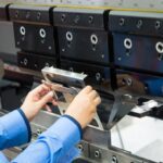 CNC bending of sheet metal in factory in Vietnam manufacturing and fabrication