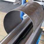 Rolling sheet metal in tube, manufacturing and fabrication in Vietnam factory